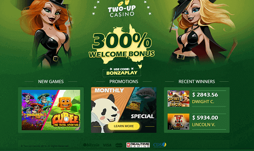 Two-Up Casino Bonus New